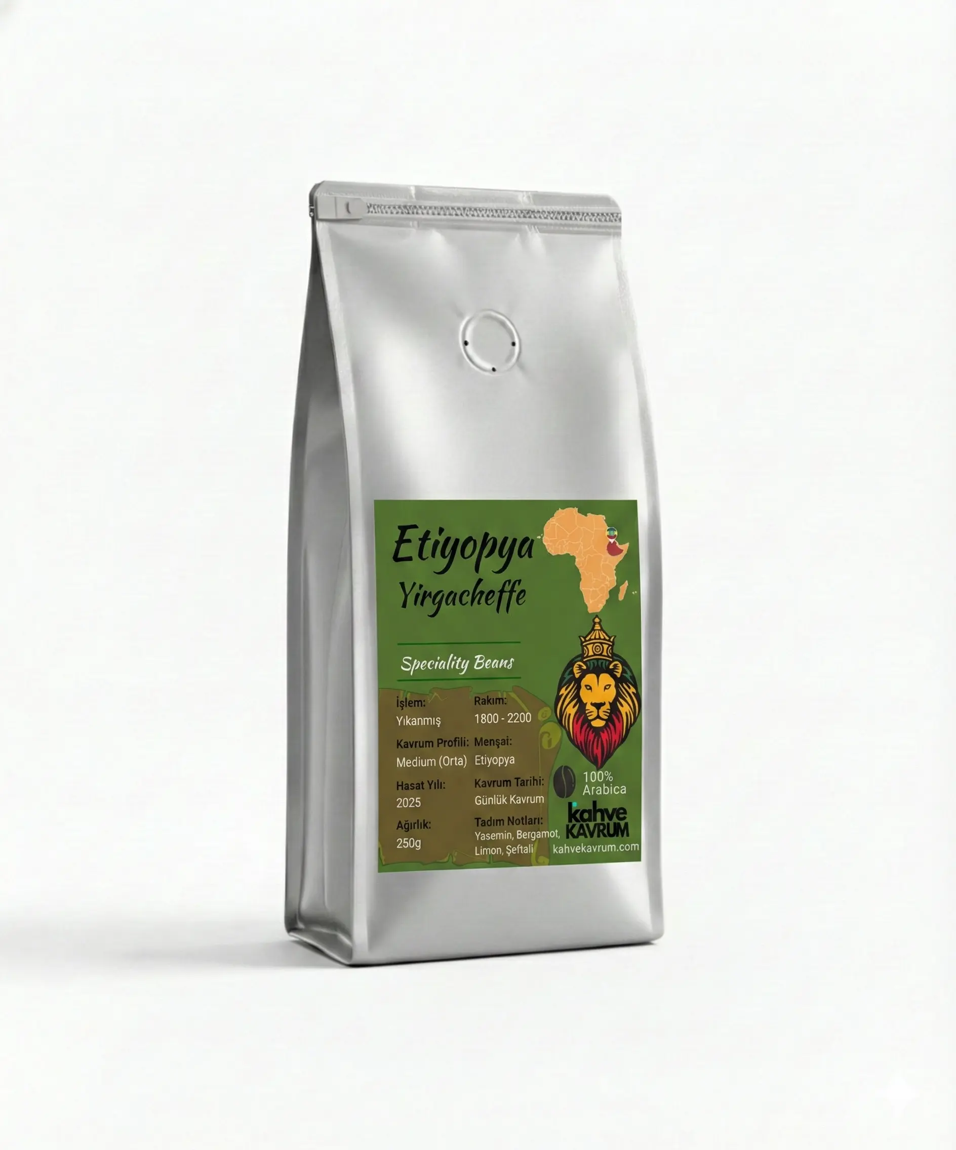 Etiyopya Yirgacheffe 250g taze kavrulmuş çiçeksi kahve online sipariş
